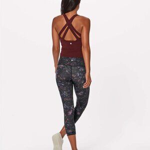 Lululemon Wunder Under Crop (Hi-Rise) (Full-On Luxtreme 21") Frozen Flourish